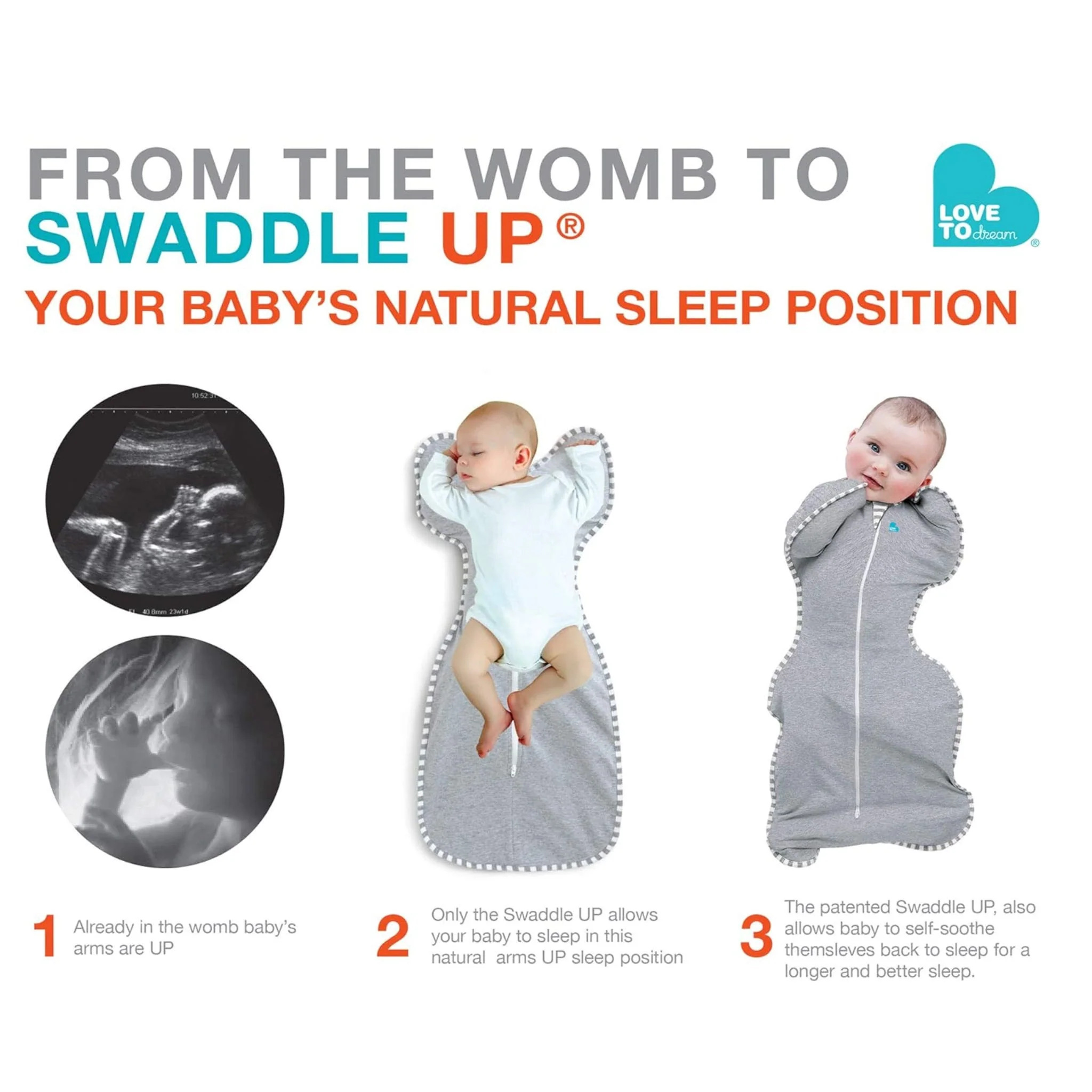 Swaddle Up SILKY-LUX™ Bambou Small 8-13lb - Crème - Image 6