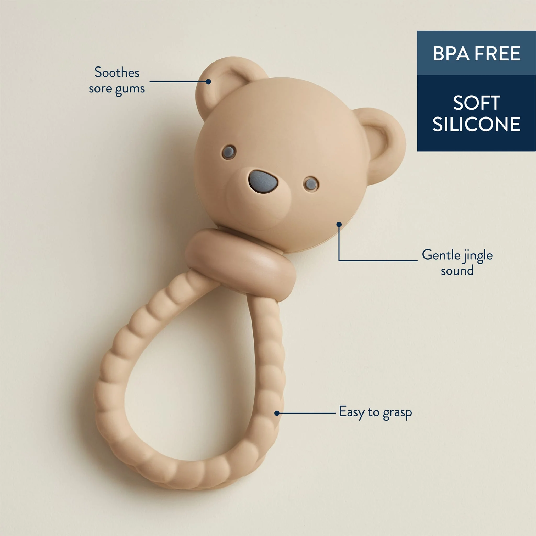 Hochet Sweetie Silicone - Ours - Image 3