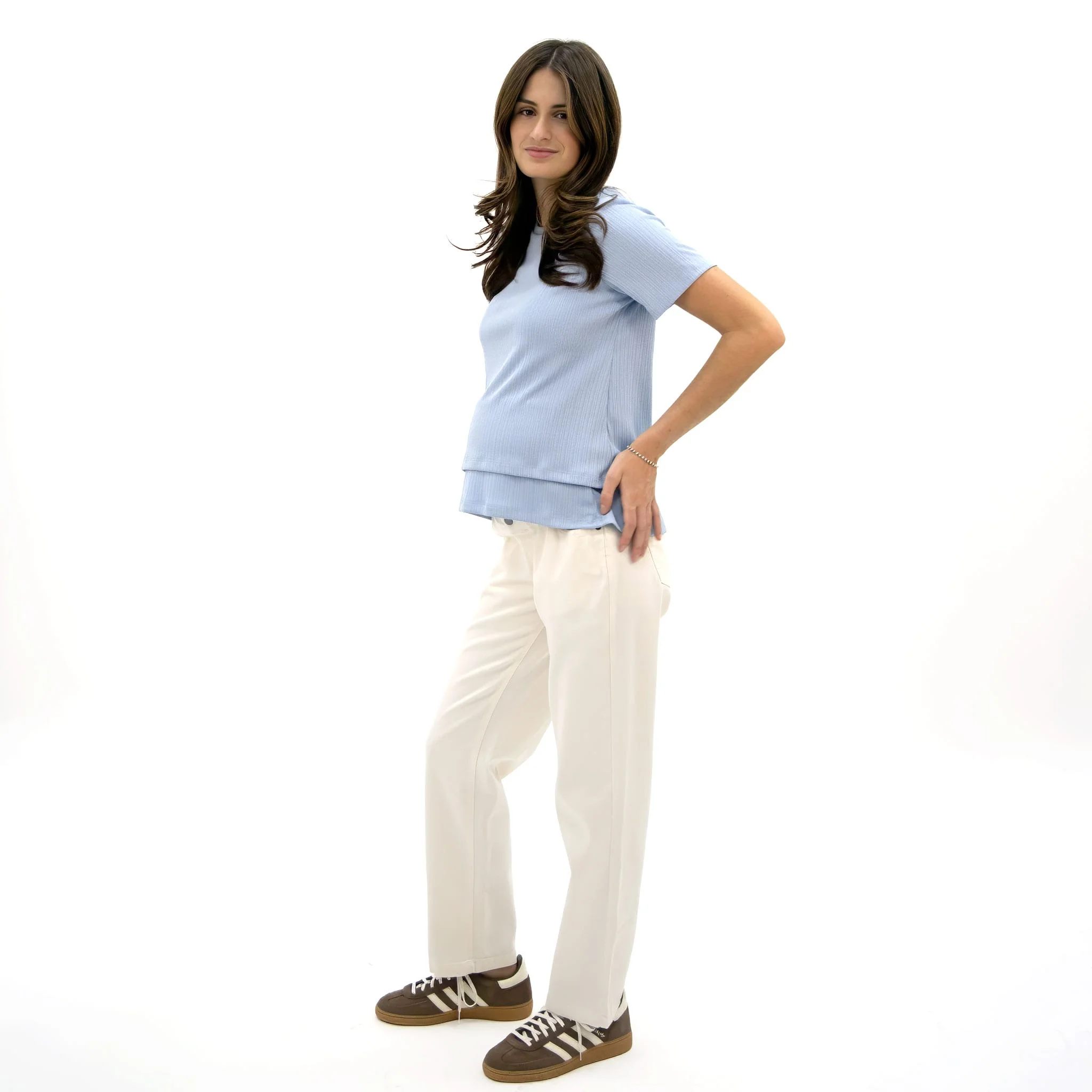 T-shirt Allaitement Bleu - Image 5