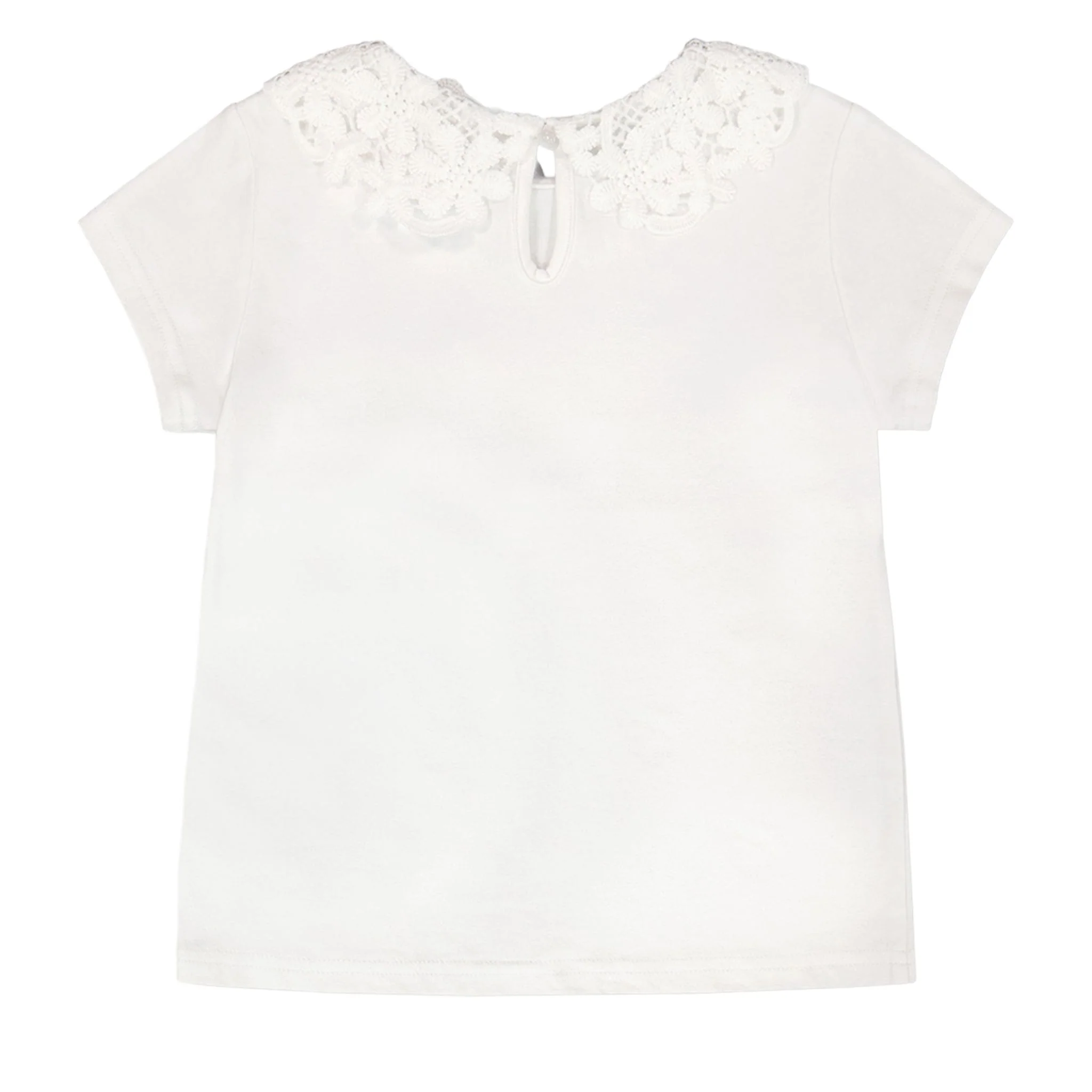 T-shirt Blanc Marguerites 3-6ans - Image 5