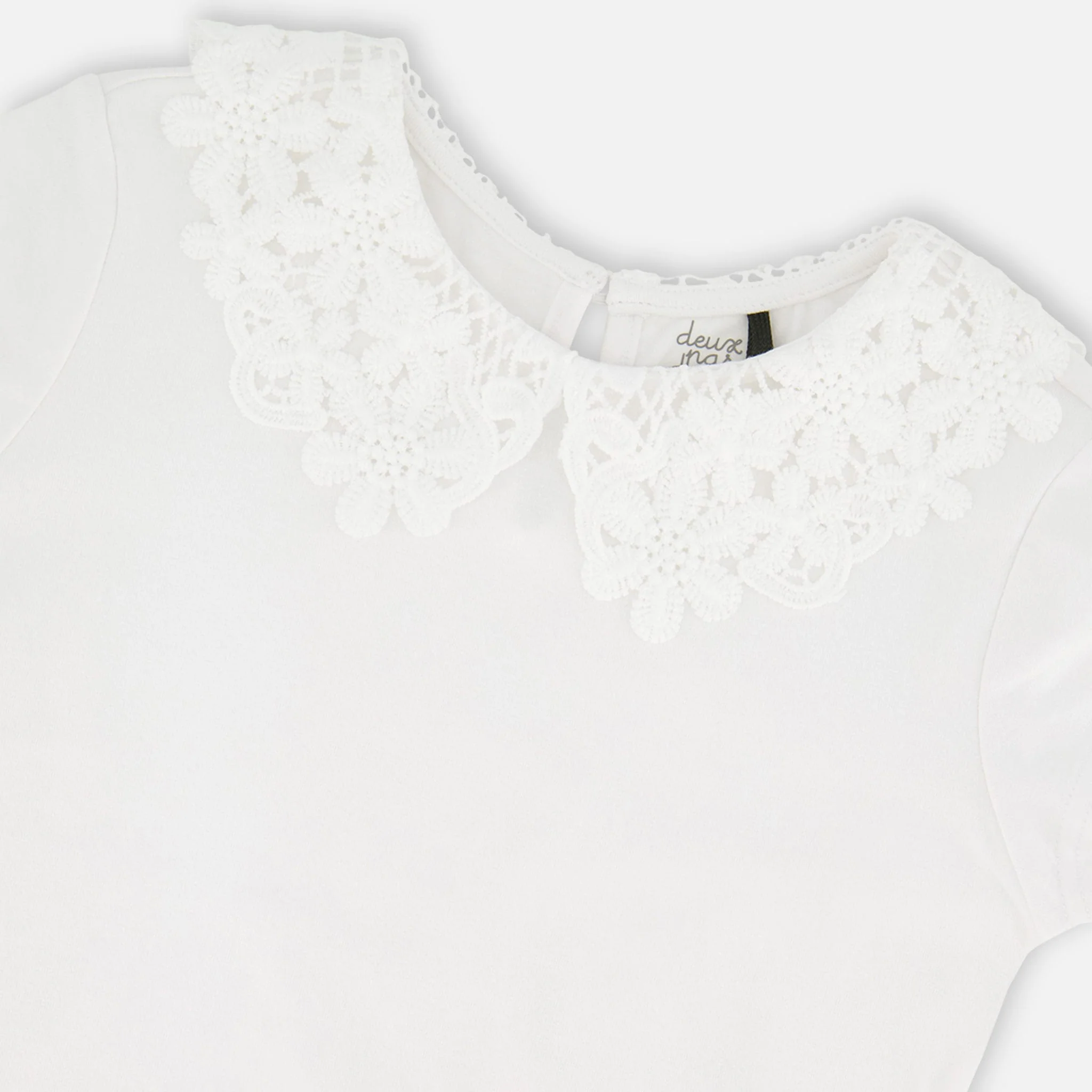 T-shirt Blanc Marguerites 7-10ans - Image 6