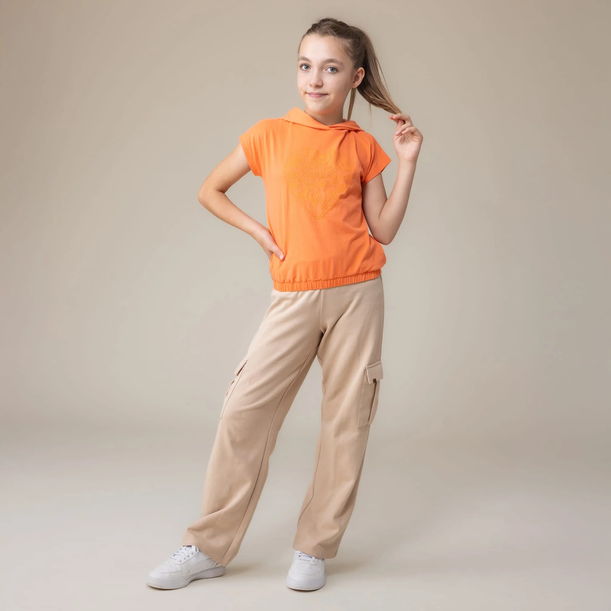 T-shirt Capuchon Fleurs 2-12ans - Image 3