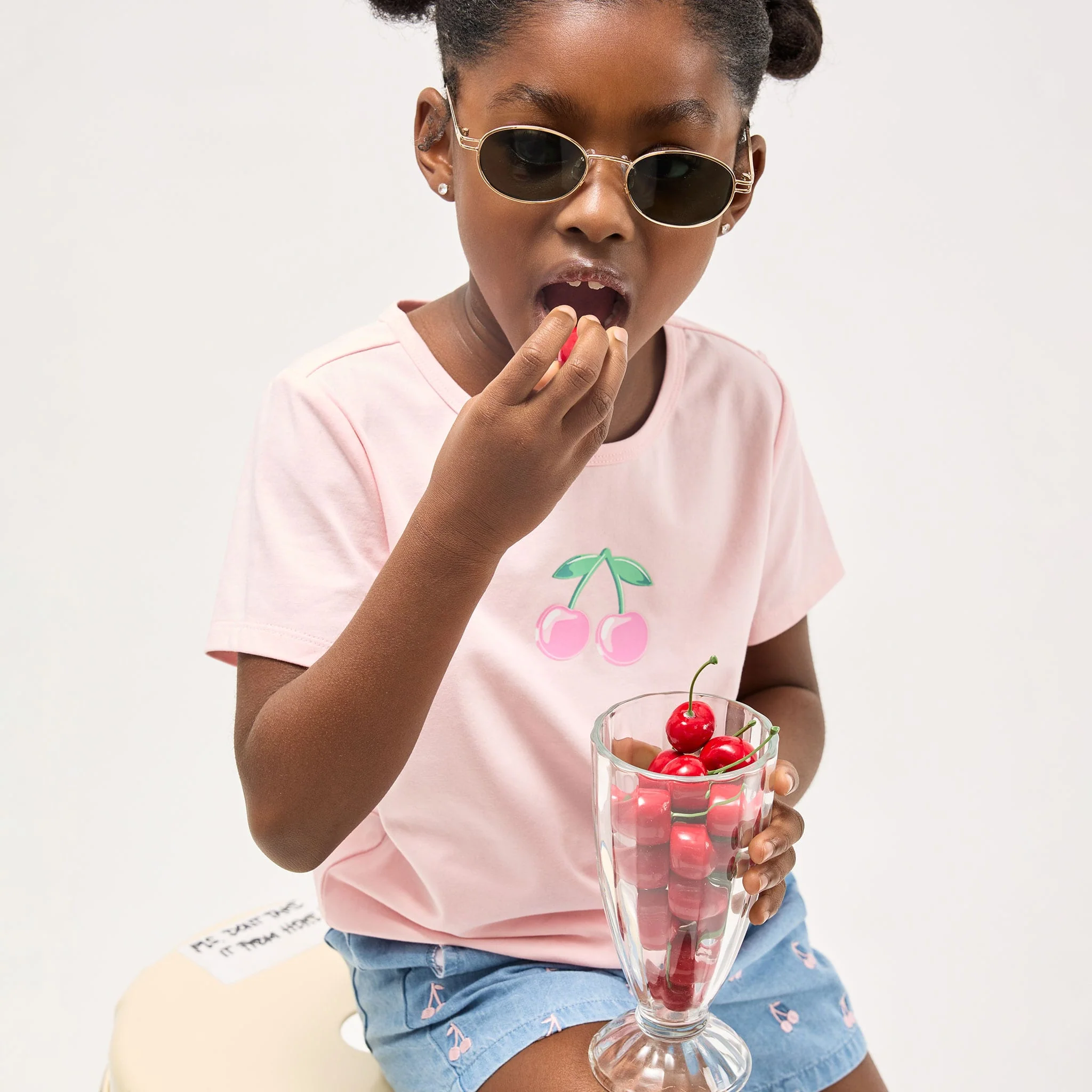 T-shirt Cerises 3-6ans - Image 2