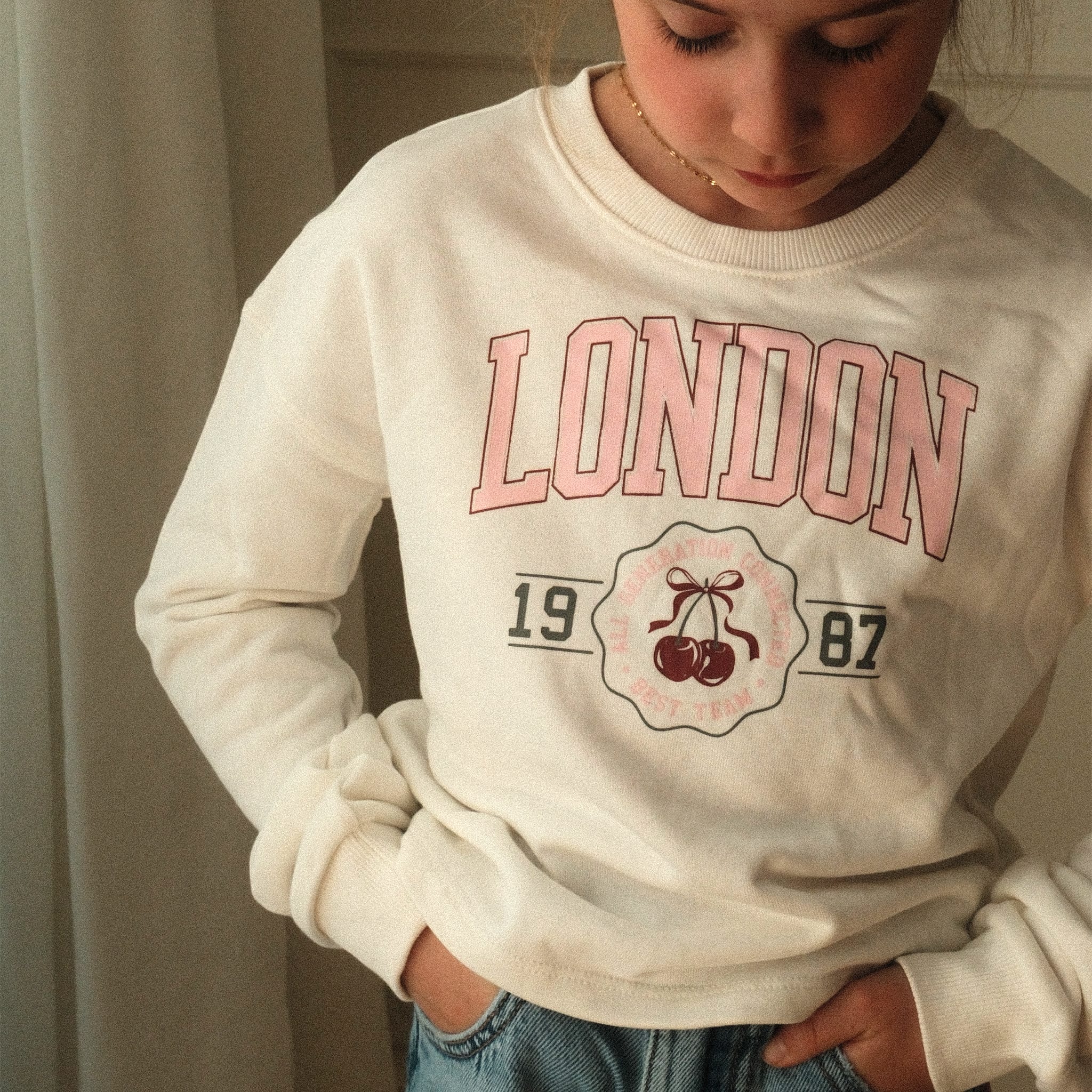 Gilet Ouaté Cerises London 7-14ans - Image 2
