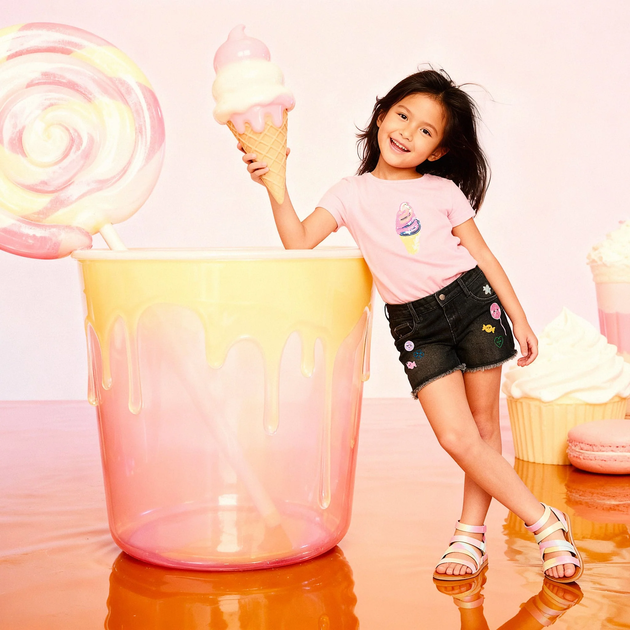 T-shirt Crème Glacé Sucré 3-6ans - Image 7