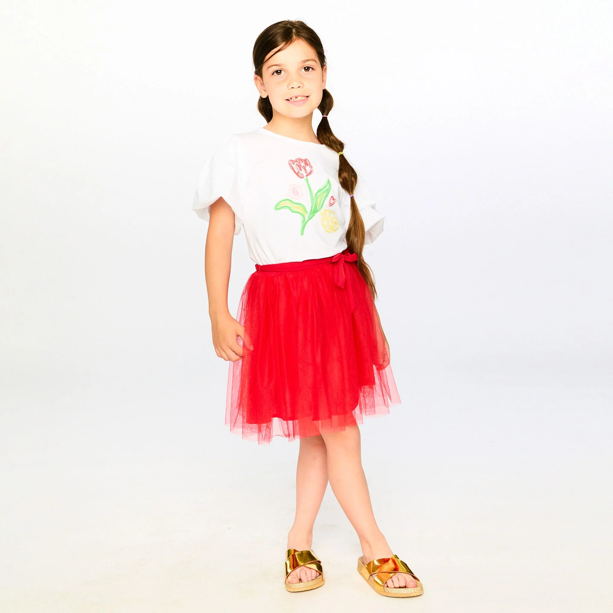 T-shirt Fleur Jonquilles 3-6ans - Image 3