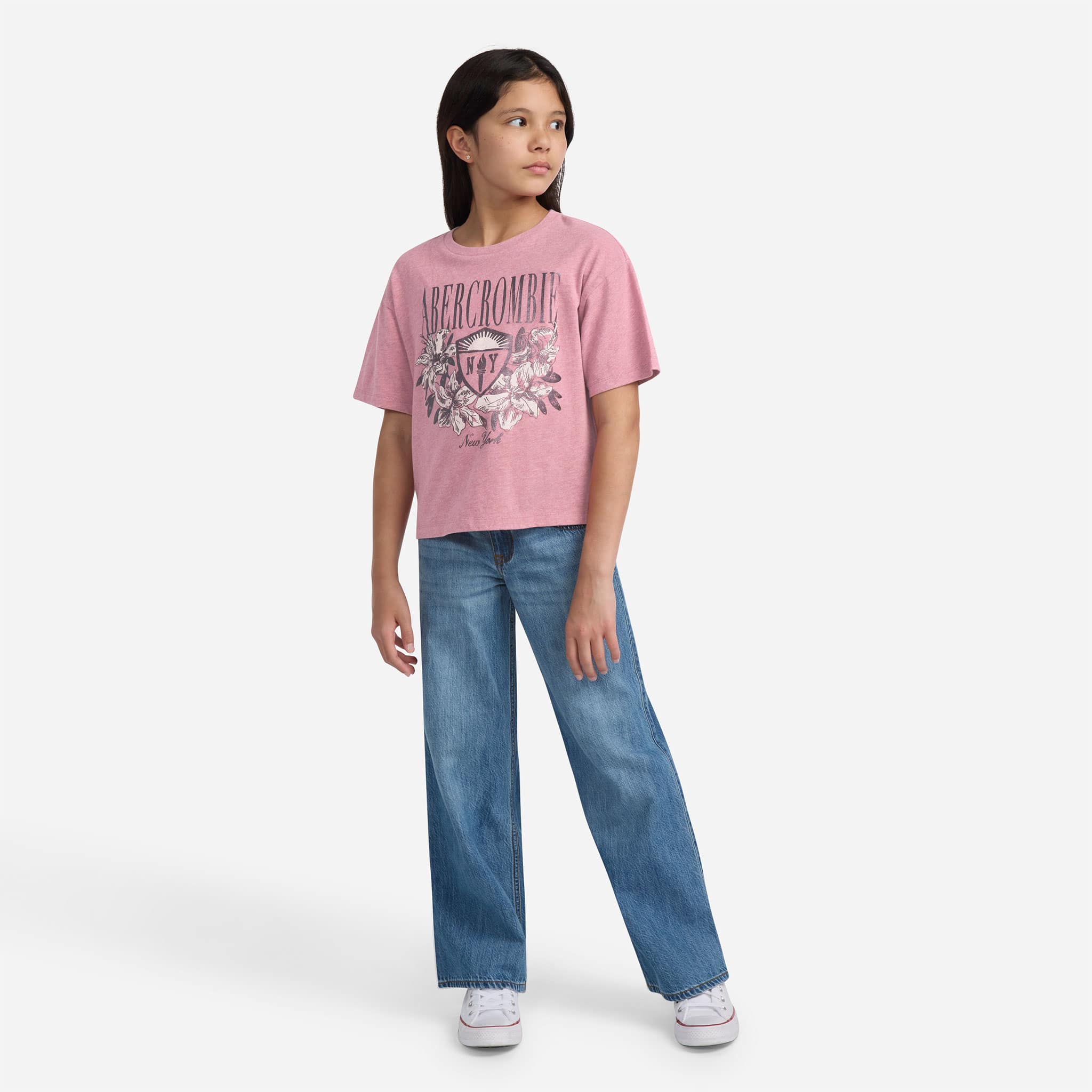 T-shirt Floral Ny Crest 5-18ans - Image 4