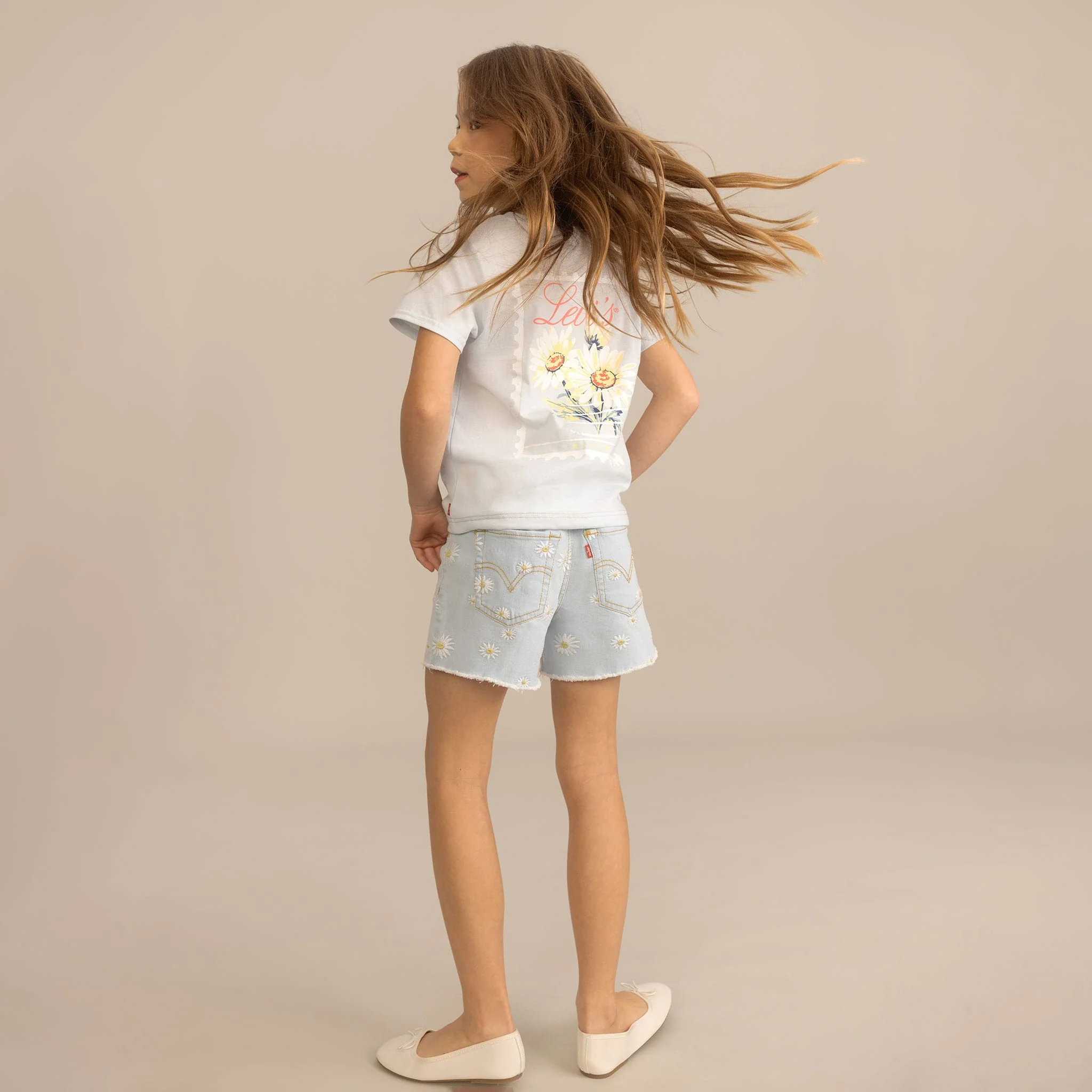 T-shirt Floral Stamp 7-16ans - Image 2