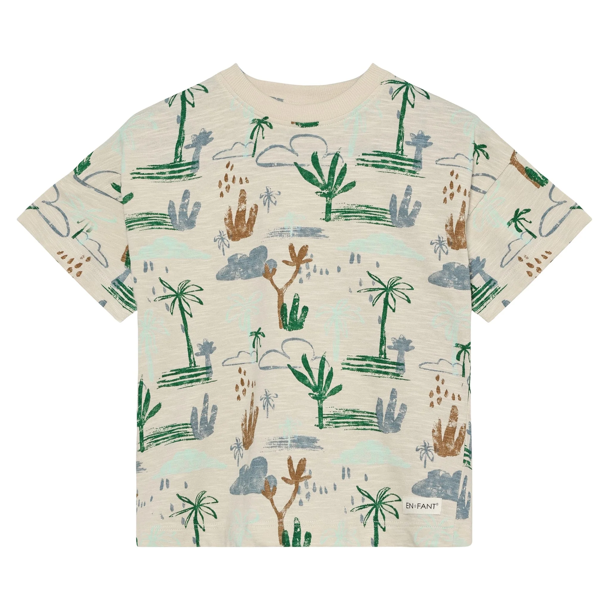 T-shirt Imprimée Feuillage 3-10ans