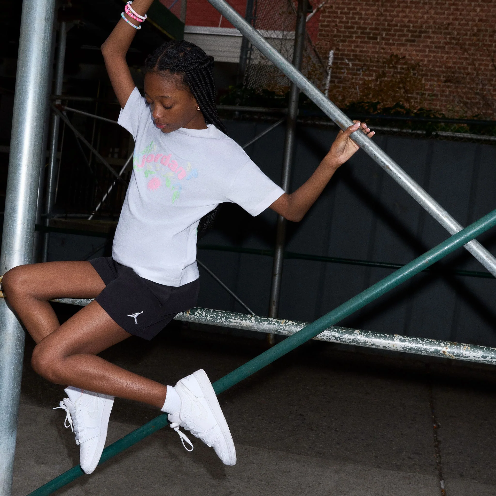 T-shirt Jordan Puff Floral 7-16ans - Image 3