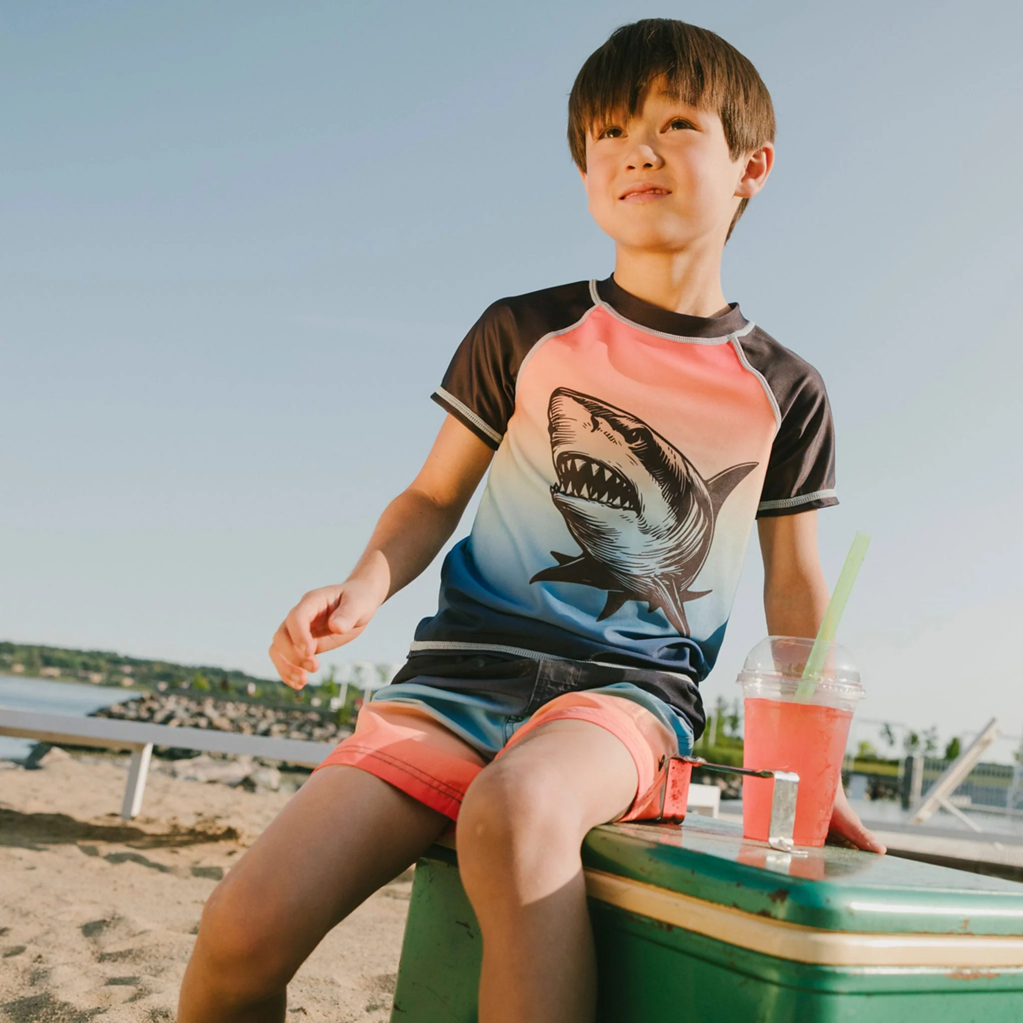 T-shirt Maillot Requin 2-6ans - Image 7