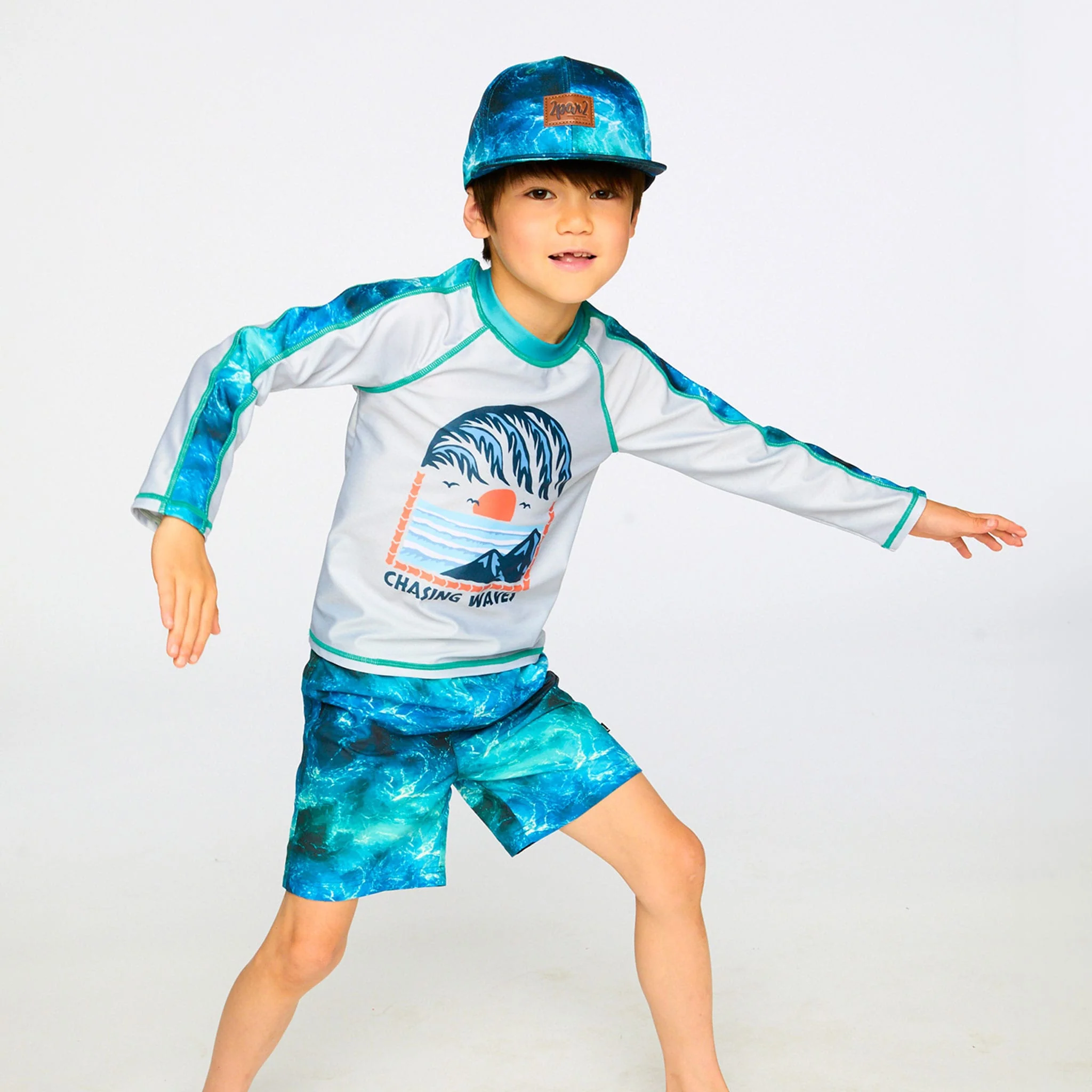T-shirt Maillot Vagues 2-6ans - Image 2
