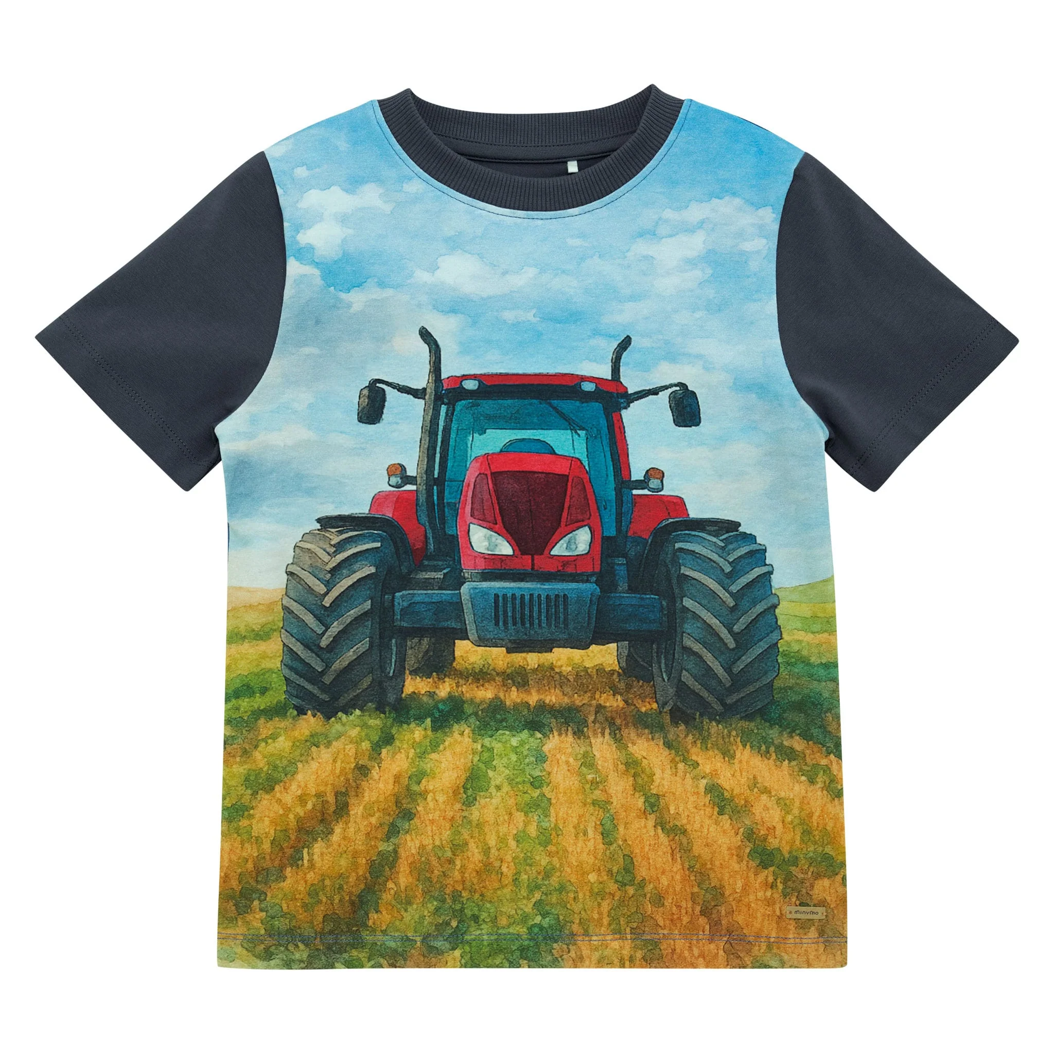 T-shirt Tracteur Rouge 3-8ans