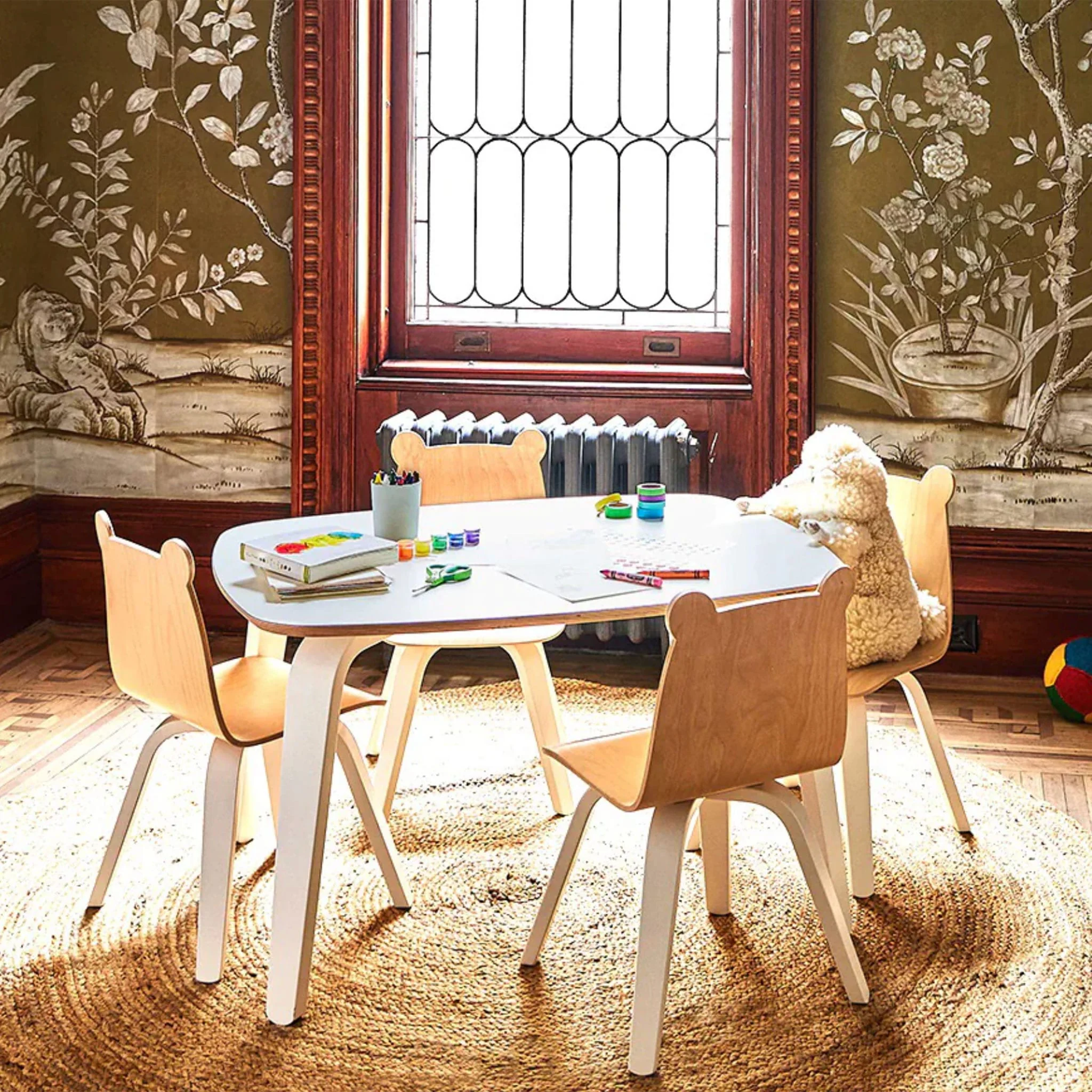 Table De Jeux Blanc/Naturel - Image 3