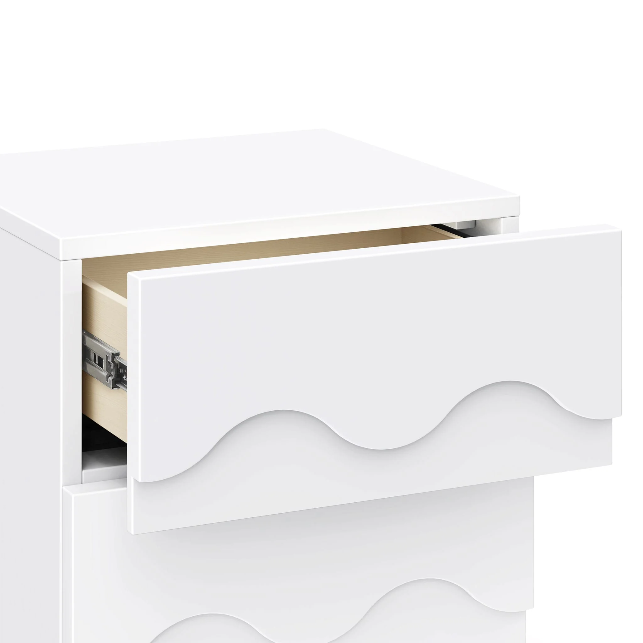 Table de Nuit Lido Wave - Blanc - Image 6