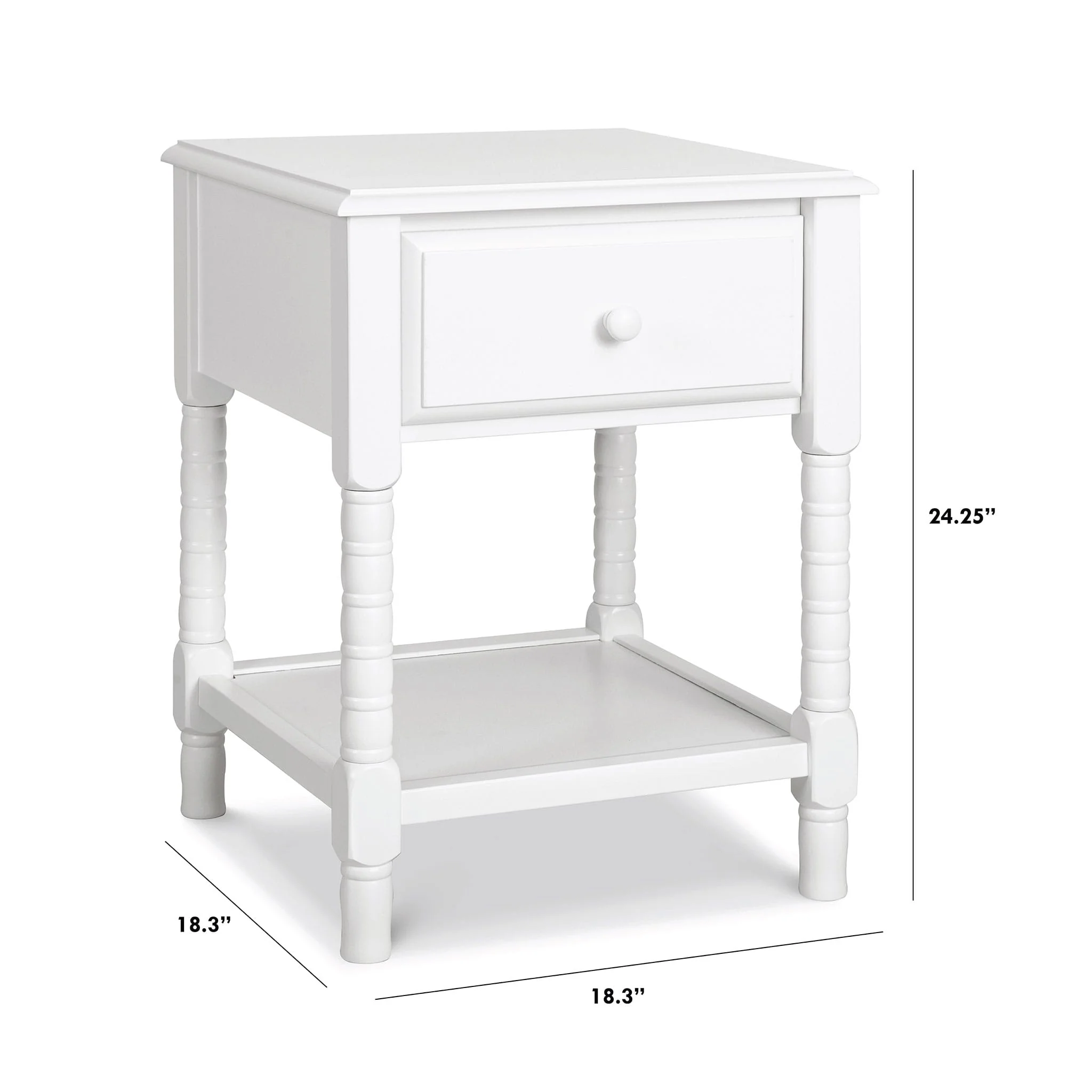 Table de Nuit Jenny Lind Spindle - Blanc - Image 4