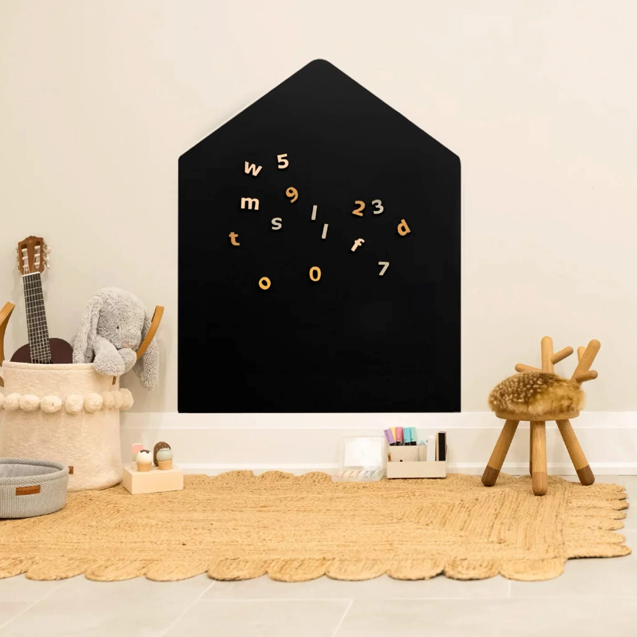 Tableau Magnétique Maison - Noir - Image 3