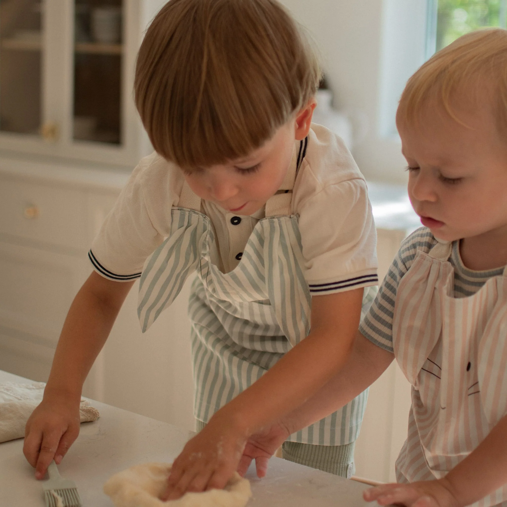 Tablier Mini Chef Lapin - Sauge - Image 4