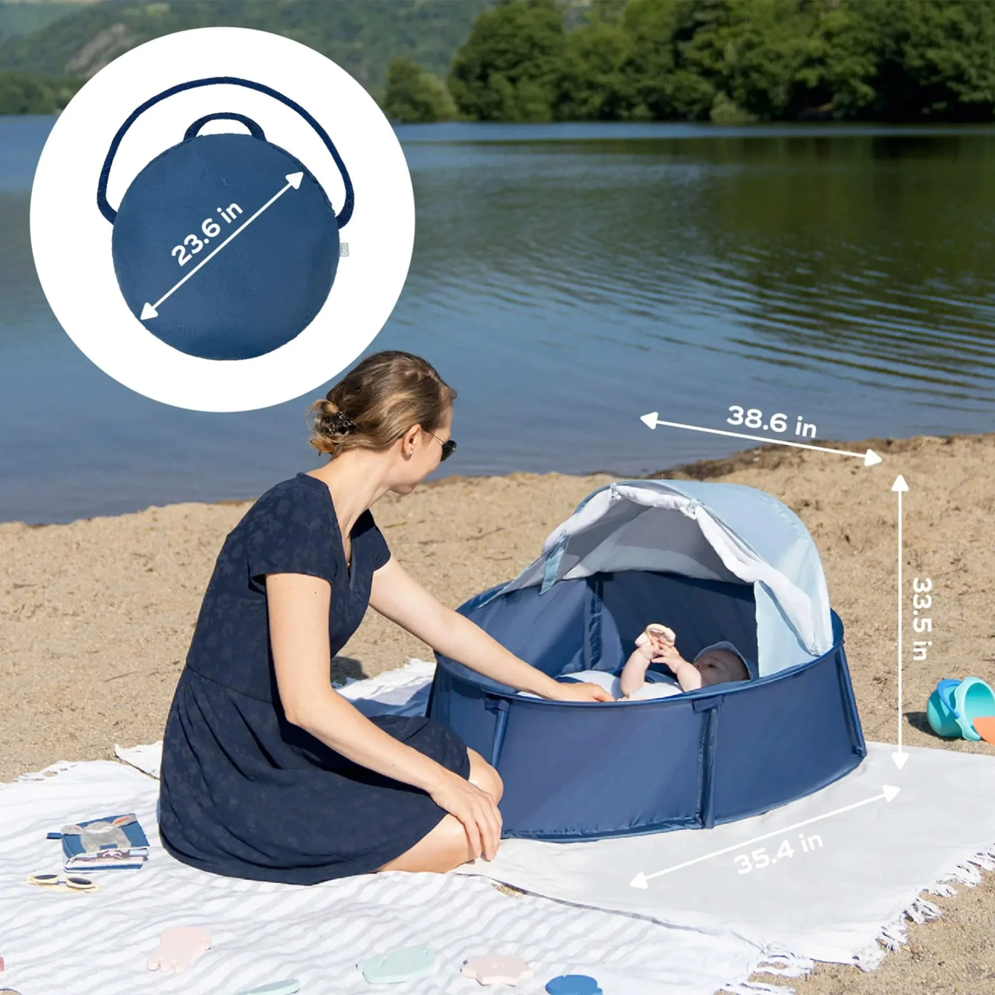 Tente Anti-UV / Anti-Moustique Babyni - Marinière - Image 3