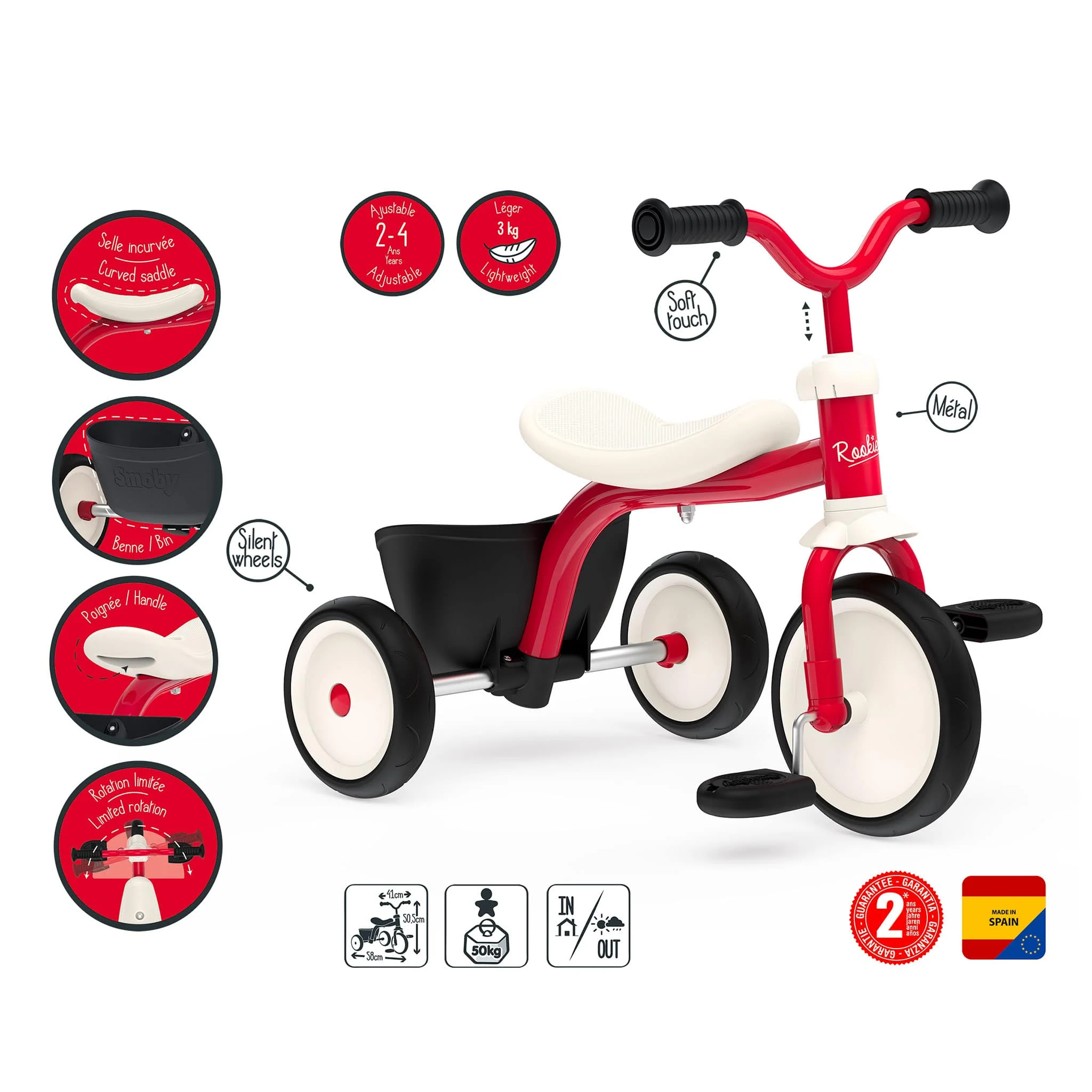 Tricycle Rookie - Rouge - Image 2