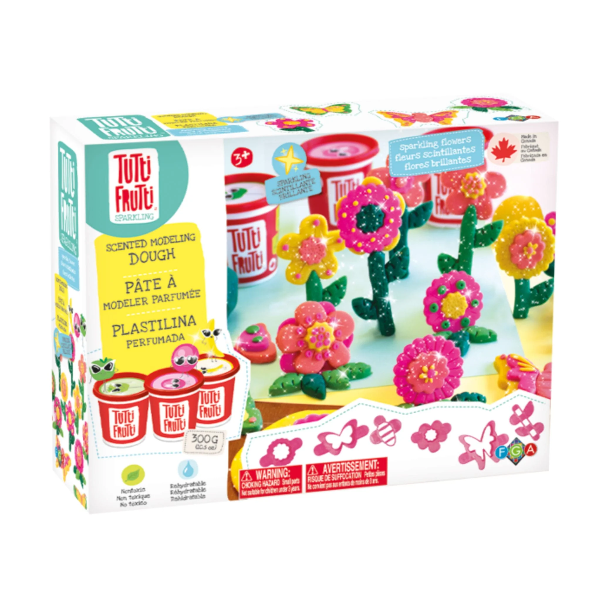 Trio Pâtes Modeler Fleurs Scintillantes - Image 2