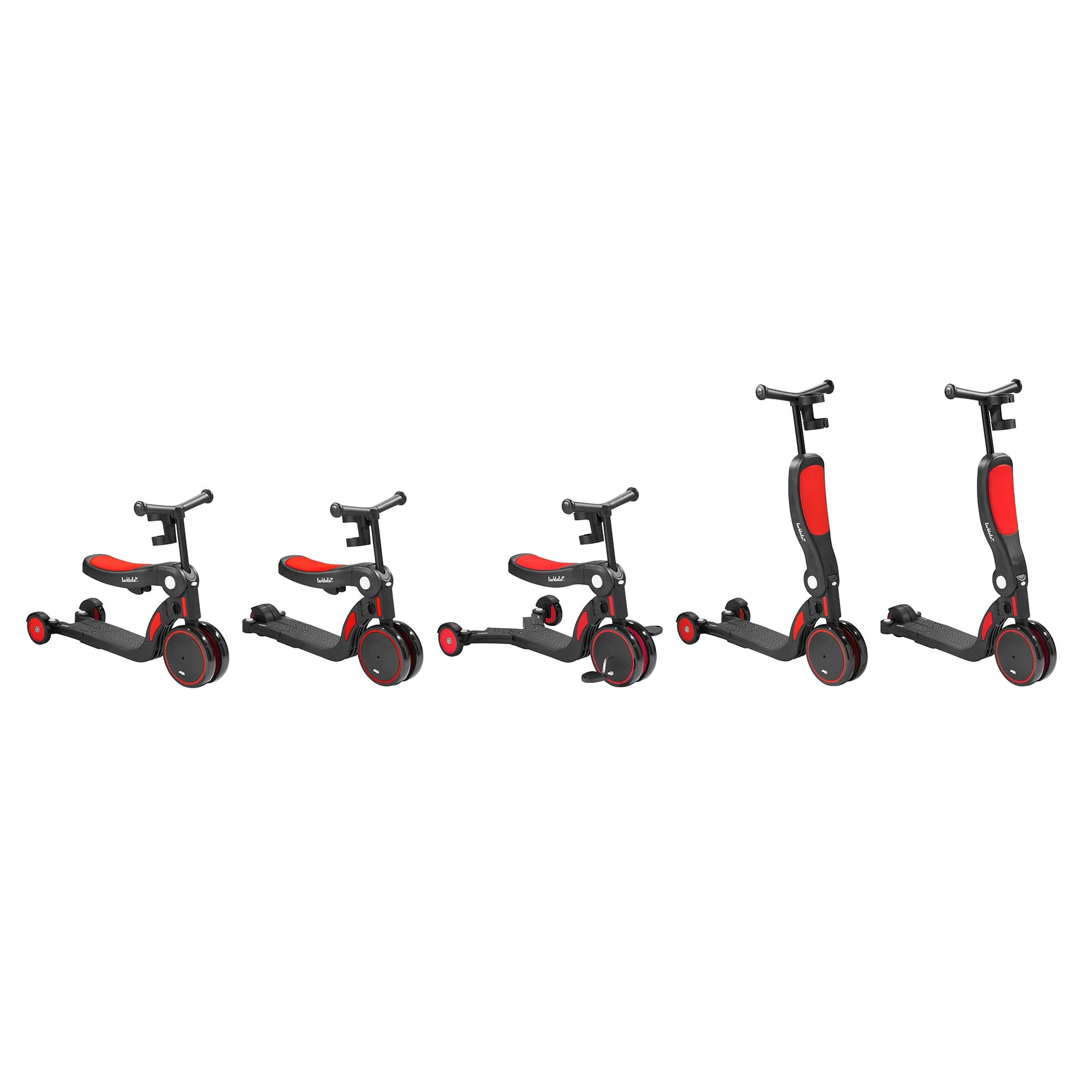 Trottinette 5 en 1 Scoobi™ - Rouge - Image 6