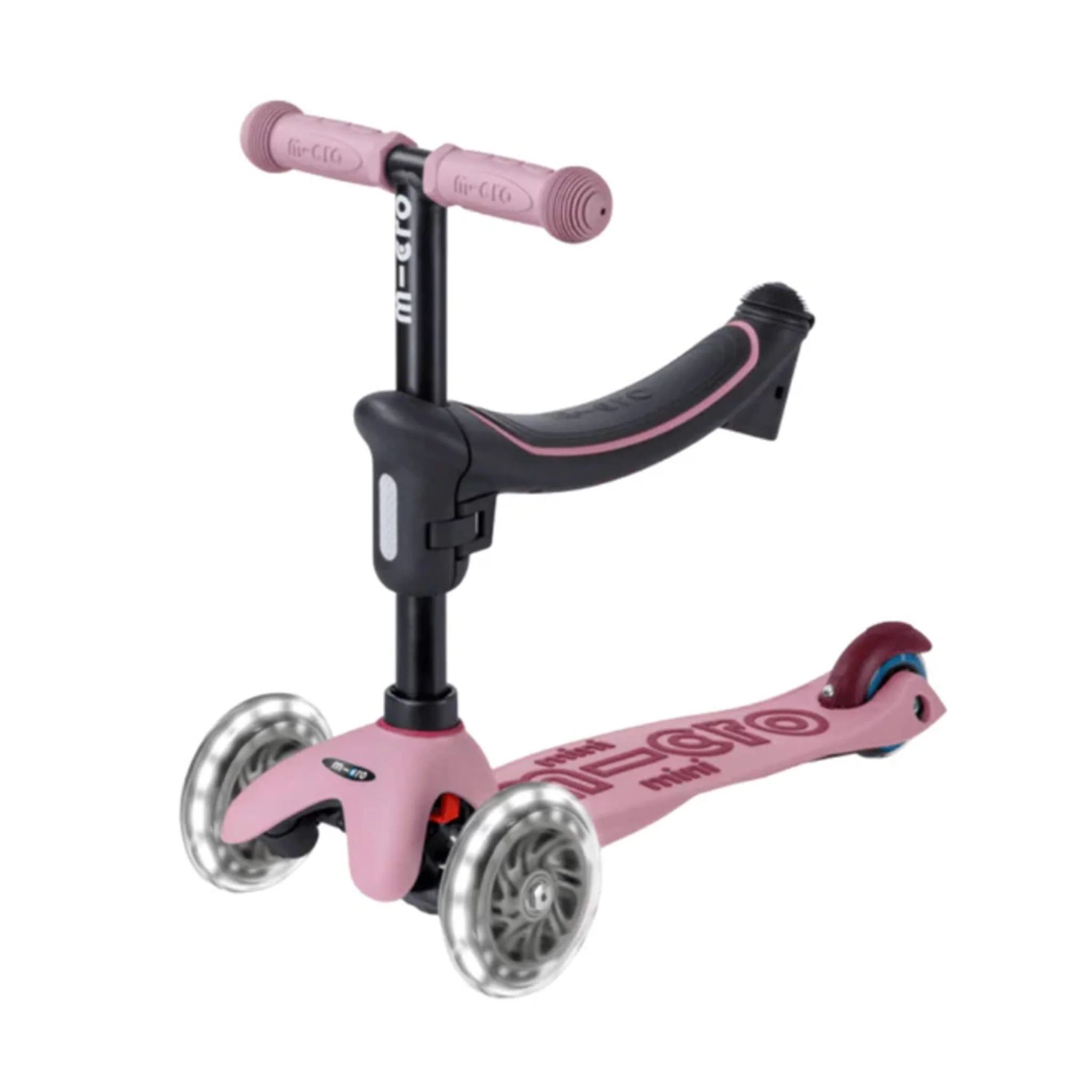 Trottinette Mini Rock&go LED - Dusty Rose - Image 9