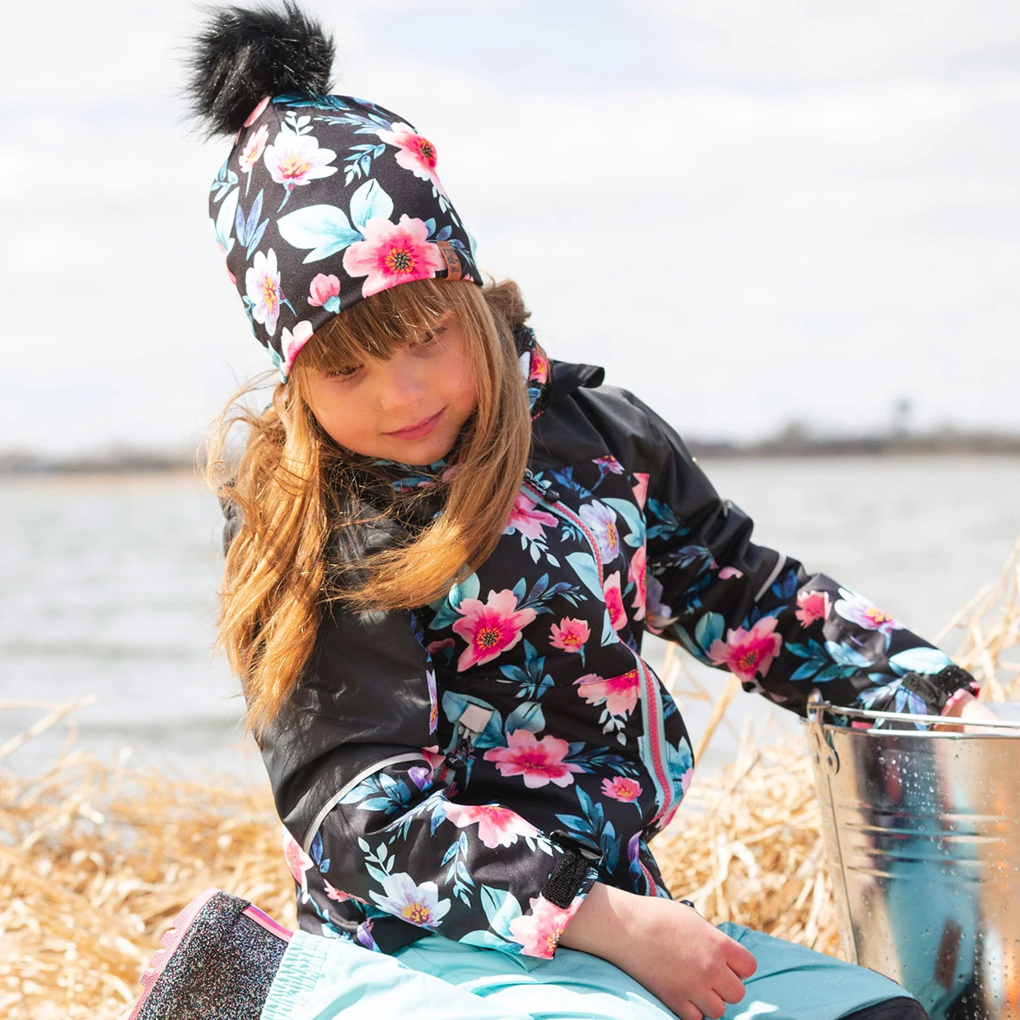 Tuque Fleurs 2-14ans - Image 2
