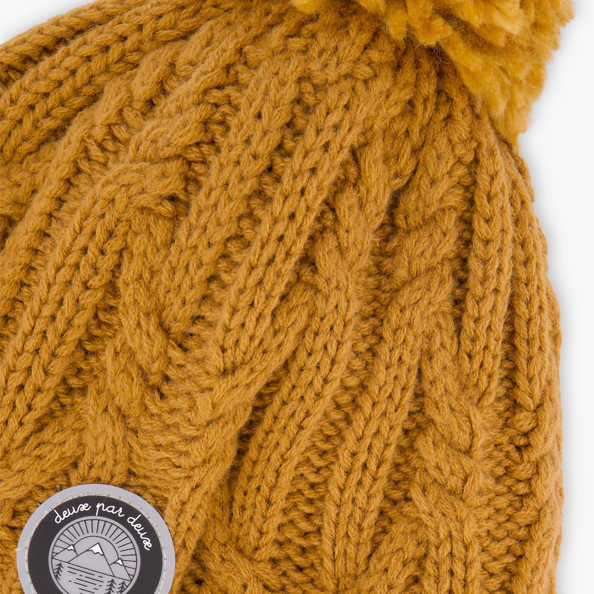 Tuque Tricot Ocre 2-12ans - Image 3