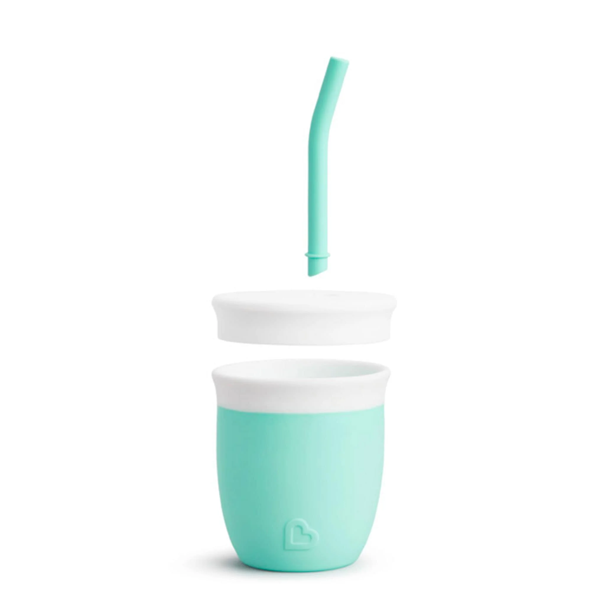 Verre en Silicone avec Paille 4oz - Menthe - Image 2