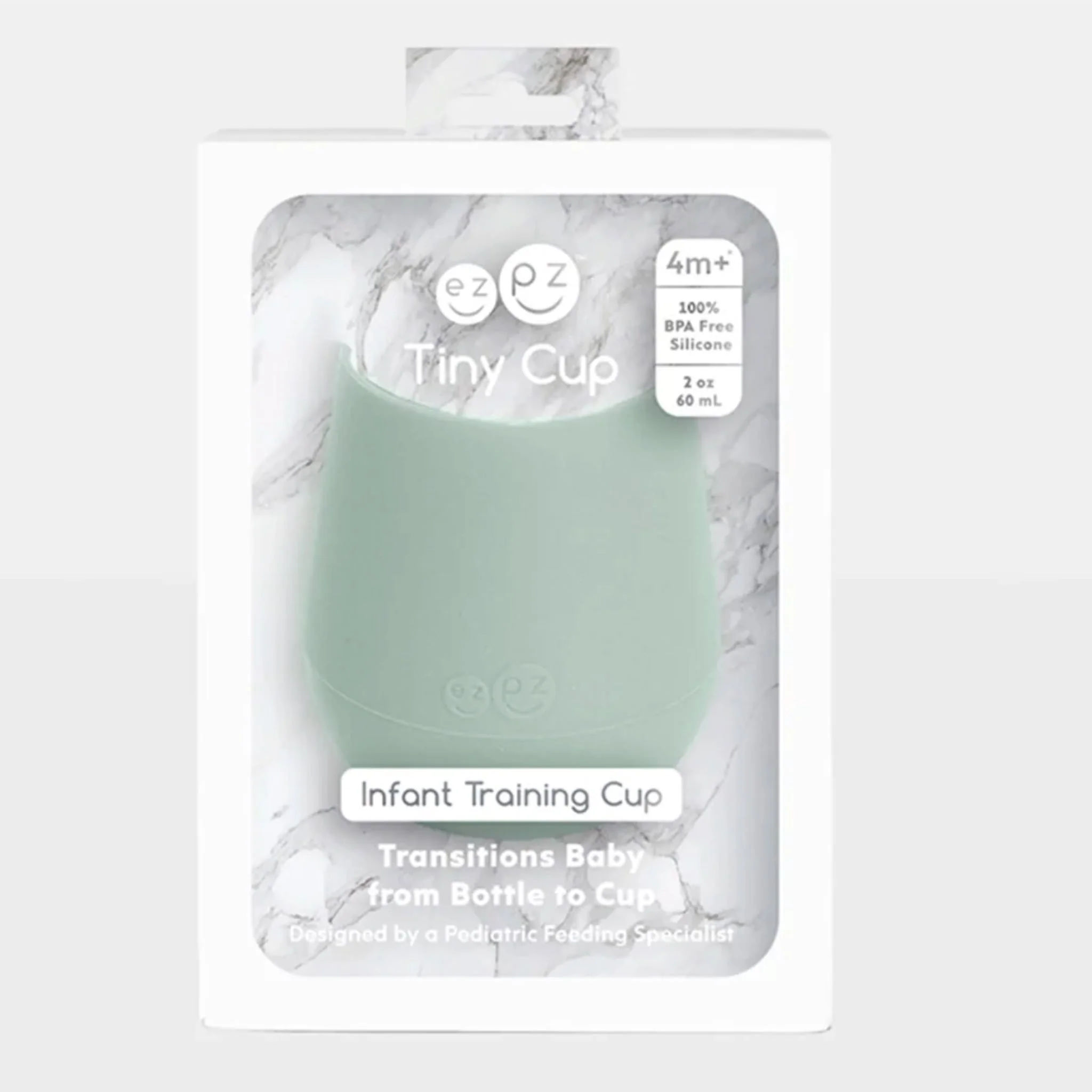 Verre d'Apprentissage en Silicone Tiny Cup - Sauge - Image 4