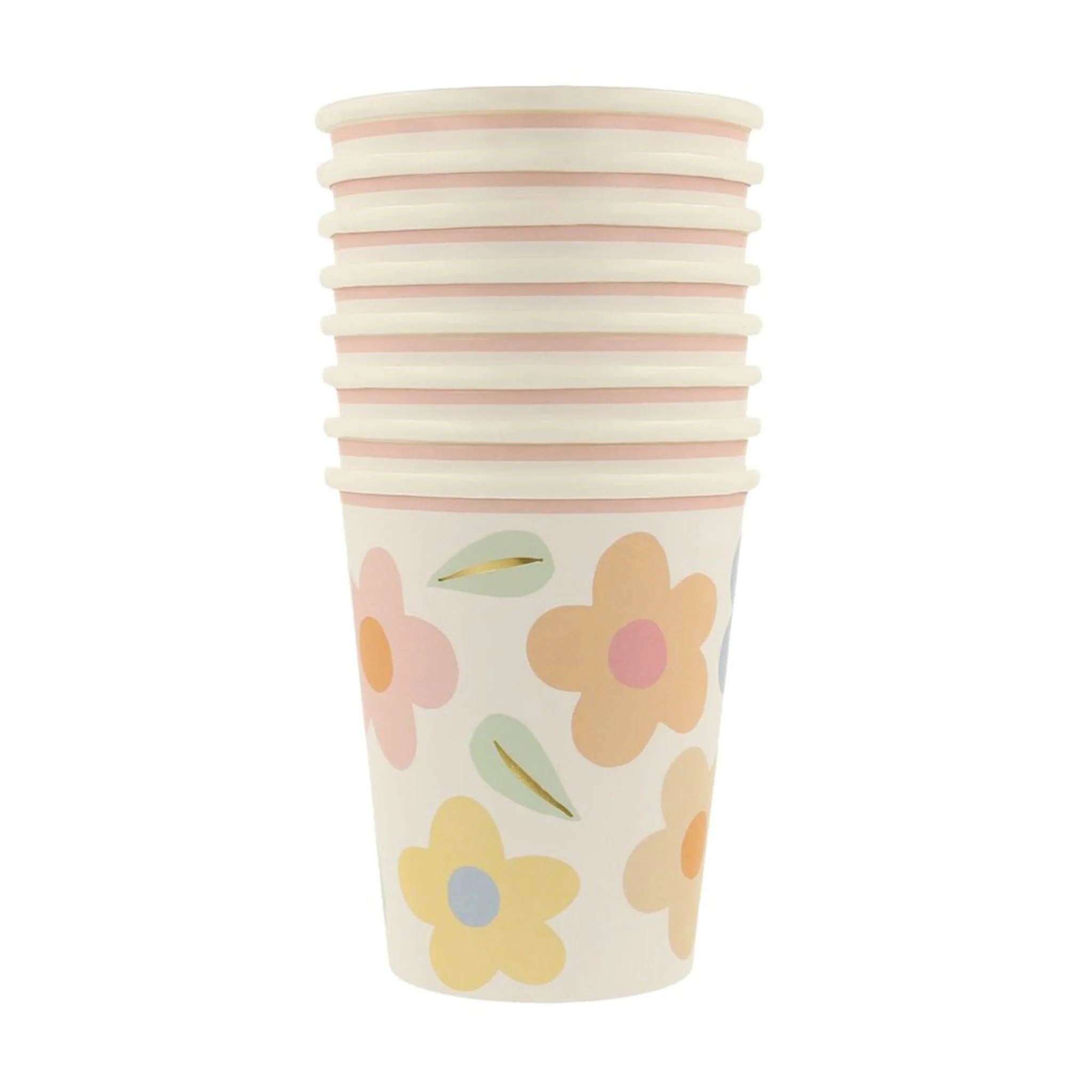 Verres de Carton (8) - Fleurs Icônes - Image 2