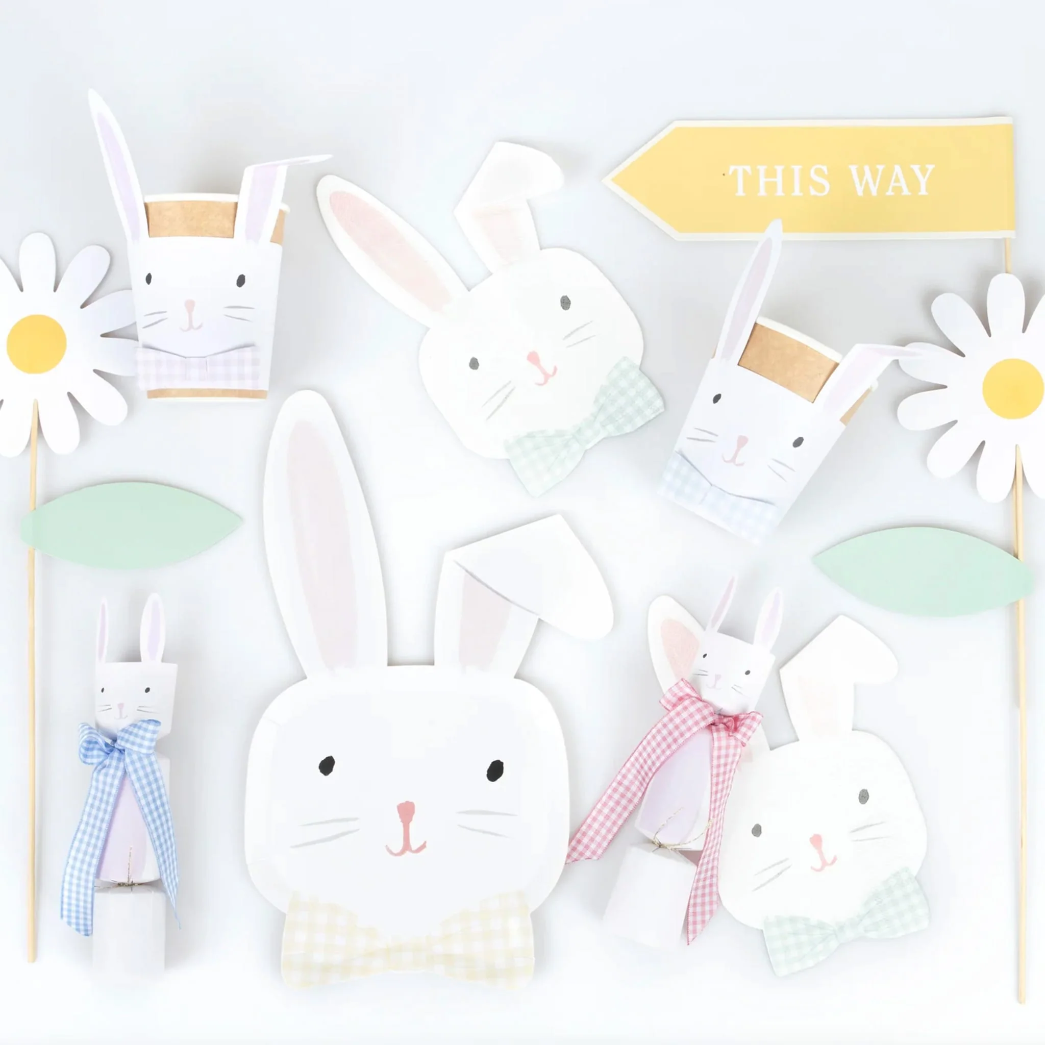 Verres en Carton (8) - Lapins - Image 2