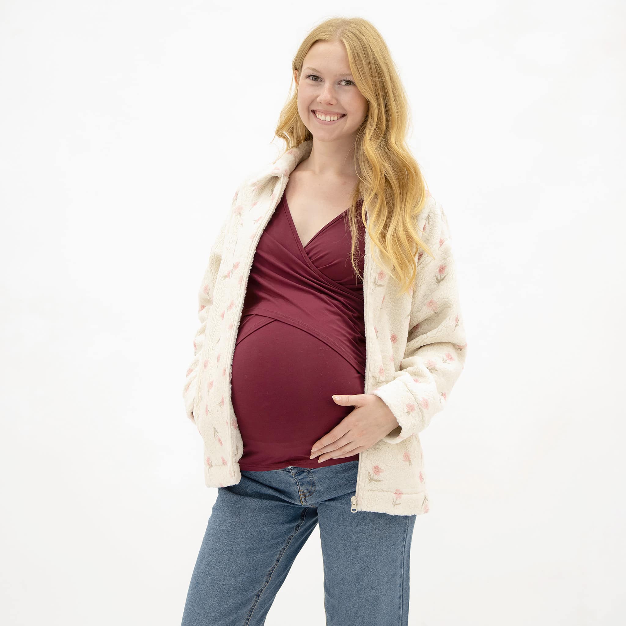 Veste Sherpa Florale - Image 3