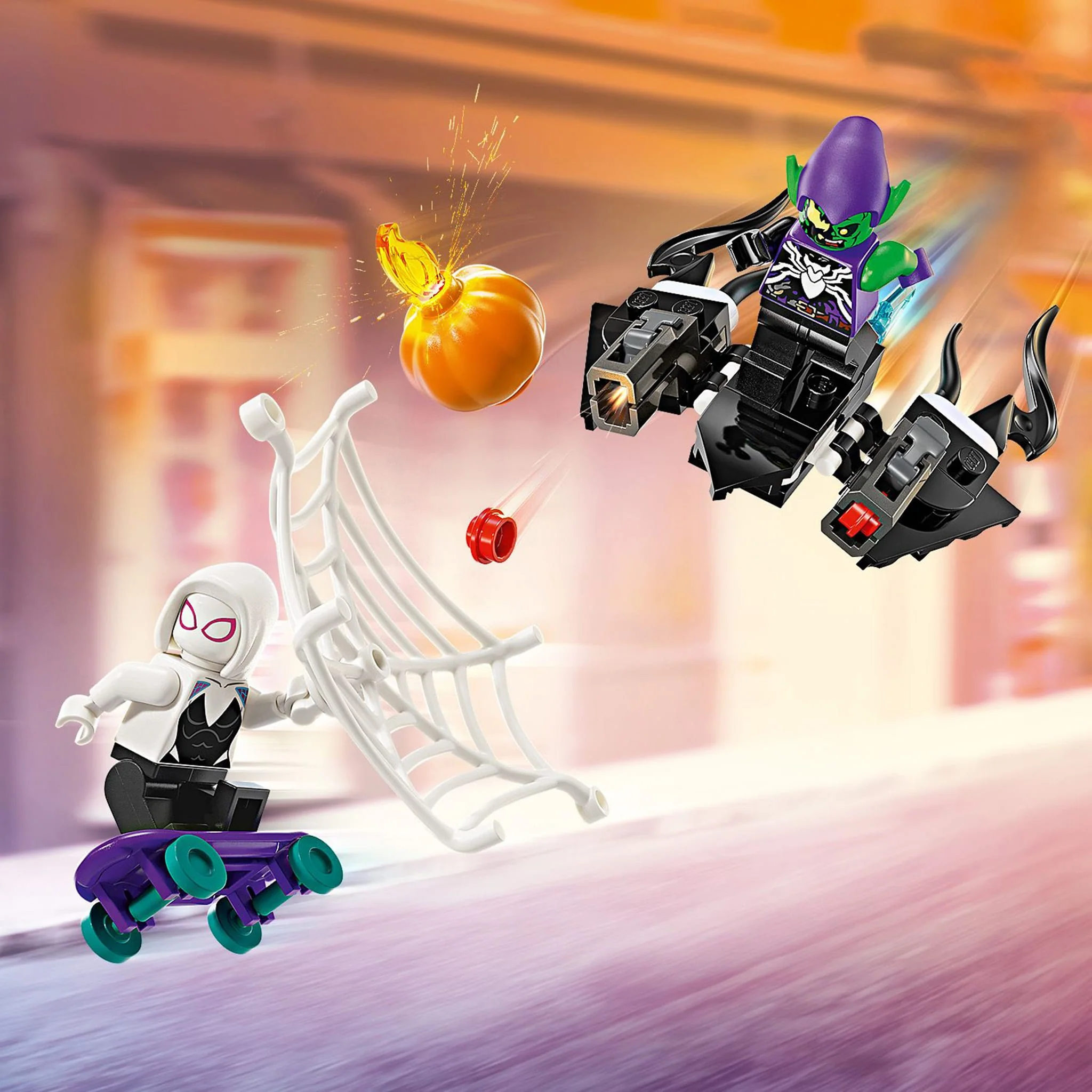 LEGO® Marvel La voiture de course de Spider-Man et le Bouffon vert venomisé - Image 8