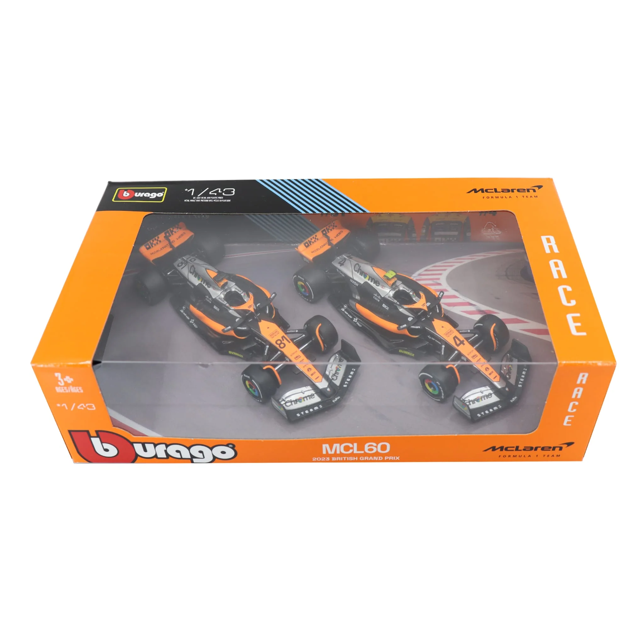 Ensemble de 2 Modèles Voitures MCL60  - Oscar Piastri / Lando Norris